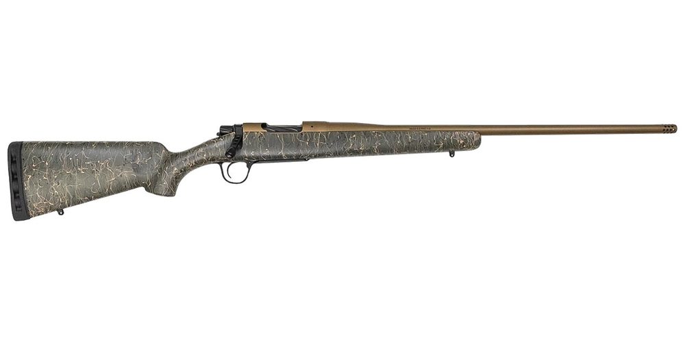 Mesa 7mm Rem Mag Bolt-Action Rifle w/ Burnt Bronze Cerakote Barrel and Green/Black/Tan Stock