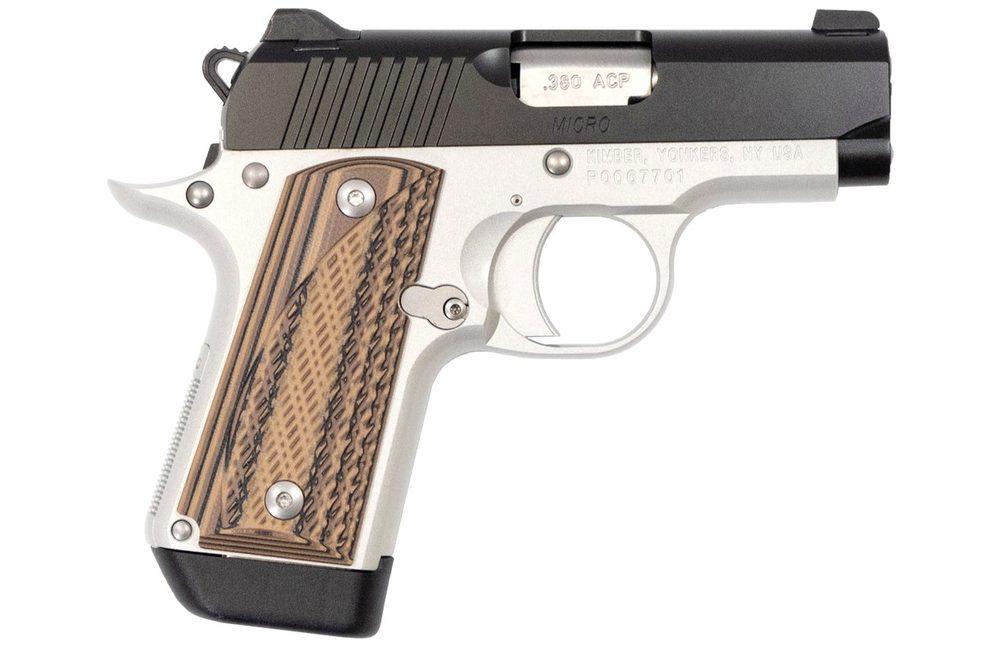 Micro Carry Advocate 380 Auto with Night Sights and Brown G10 Grips