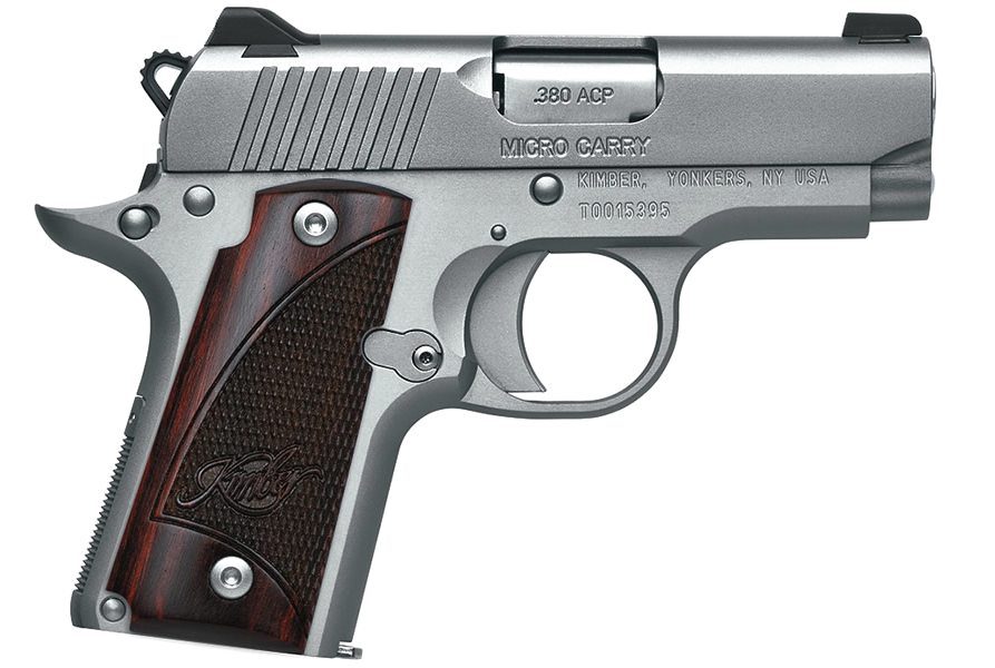Micro Stainless Rosewood .380 ACP Carry Conceal Pistol