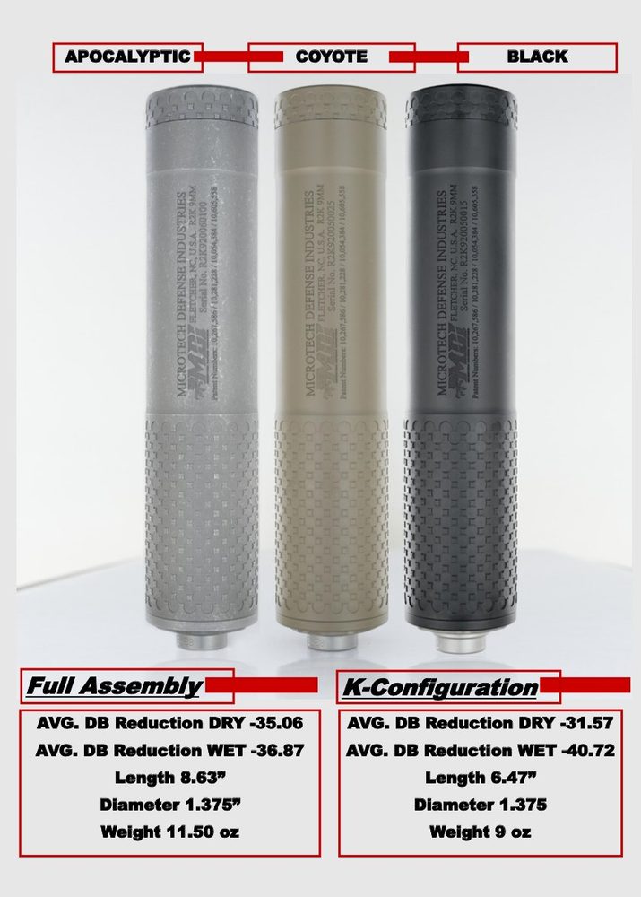 Microtech Defense Industries R2k9 9MM Suppressor