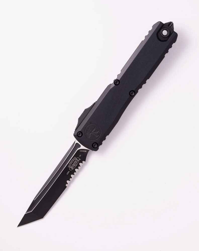 RTG Parts Microtech Ultratech, D/E OTF, Automatic Knife, Black (3.4
