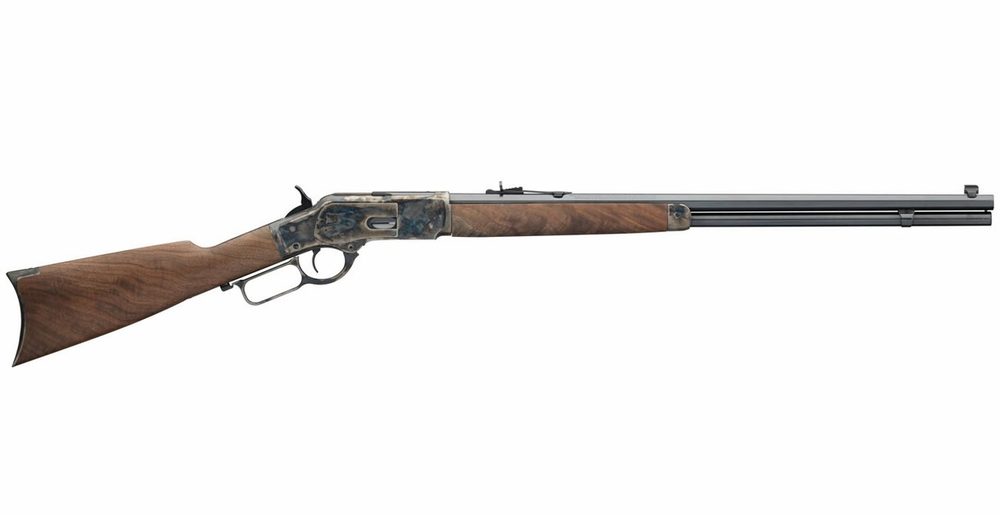 Model 1873 Sporter 38/357 Octagon Lever Action Rifle with Color Case Hardened Re
