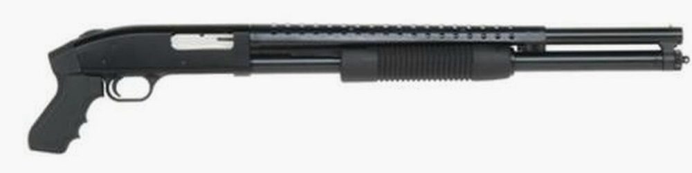 Mossberg 500 Tactical Pump 12 Ga 20" 3", Synthetic Pistol Grip Blac, 7rd