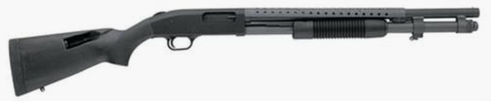 Mossberg 590 Pump 12 Ga 20" CB 3", Black Synthetic Stock, 8rd