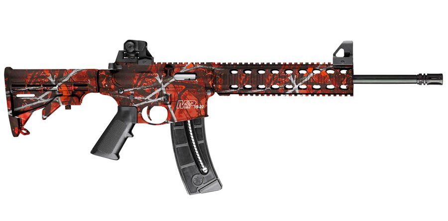 MP15-22 22 LR Harvest Moon Orange Semi-Auto Rimfire Rifle