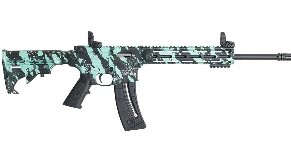 MP15-22 Sport 22LR Rimfire Rifle with Robins Egg Platinum Finish