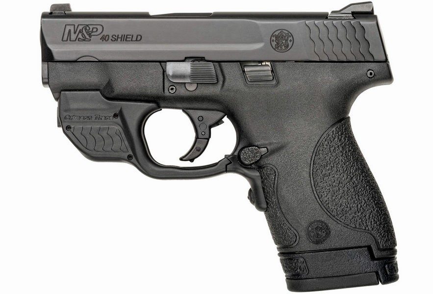 MP40 Shield 40 S&W Centerfire Pistol with Green Crimson Trace Laserguard
