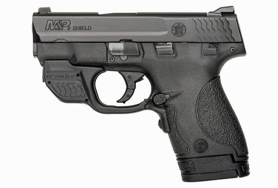 MP9 Shield 9mm Centerfire Pistol with Green Crimson Trace Laserguard