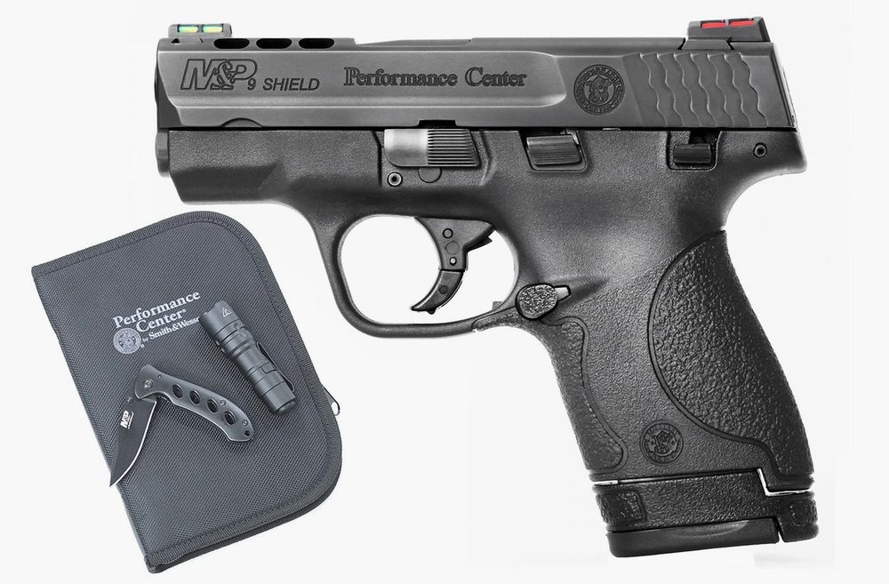 MP9 Shield 9mm Performance Center Ported Everyday Carry Kit with Knife and Flash