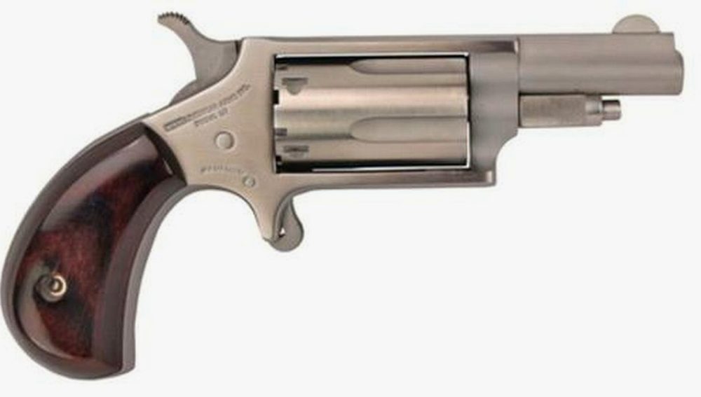 NAA 22MC 22 Mag, 22LR Cylinder 1.62" 5rd Rosewood Grip Matte SS