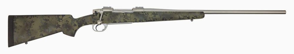 Nesika Sporter 280 Rem, 24" Barrel, Bell & Carlson Romainan Forest Camo Stock, Stainless Steel, 1rd