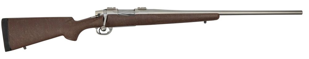 Nesika Sporter 7mm-08 Rem, 24" Stainless Steel Barrel, Bell & Carlson Medalist Stock, Chocolate Brown/Tan Webbing