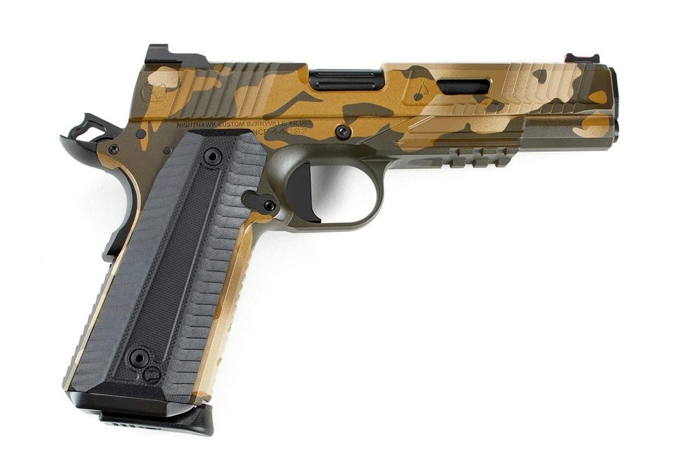 Nighthawk Custom President Scar Camo 10mm Pistol