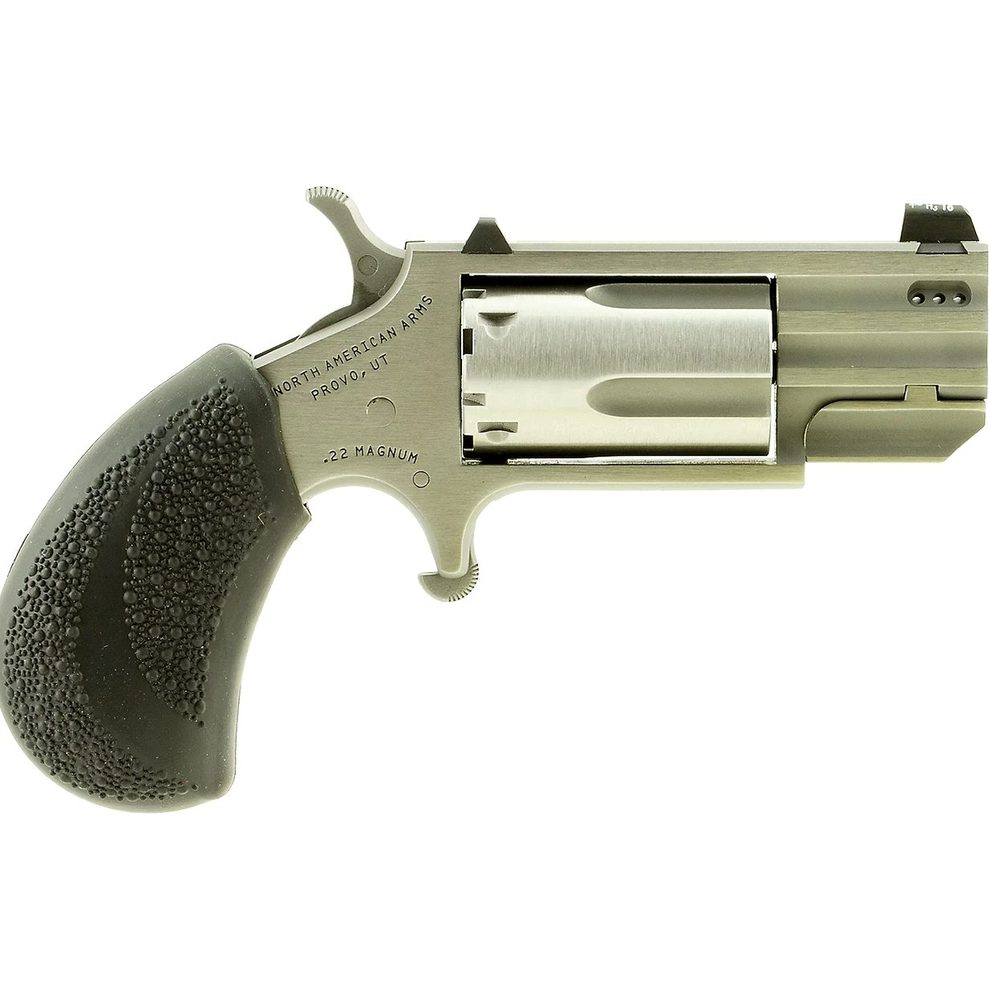 North American Arms NAA Pug 22 Mag/1" Heavy Barrel/Tritium Sights & Rubber Grip