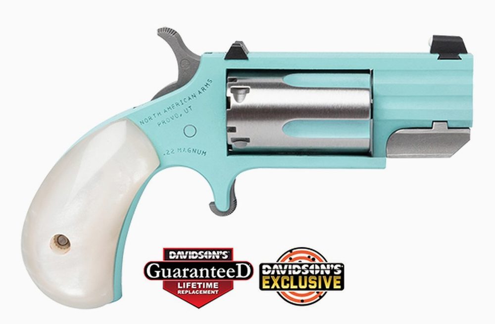 North American Arms NAA Pug 22mag 1" Heavy Barrel Turquoise Cerakote