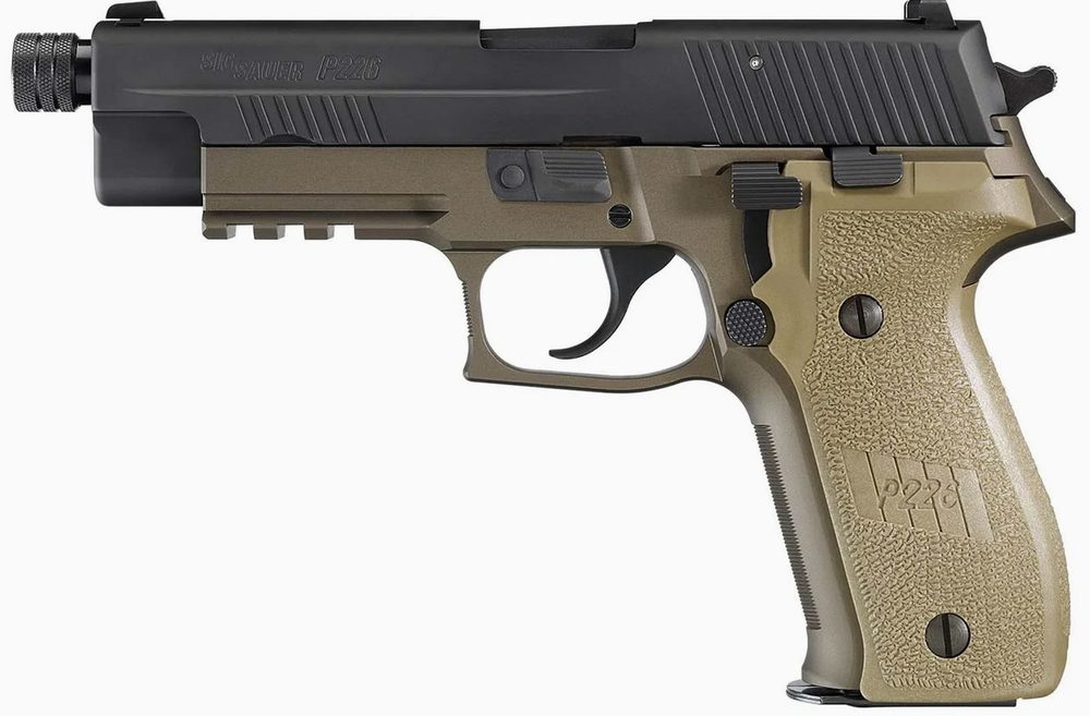 P226 Combat 9mm FDE Pistol with Threaded Barrel