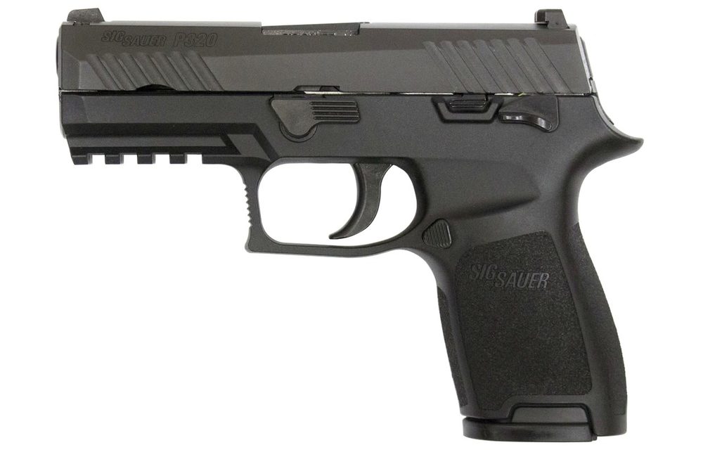P320 Compact 9mm Striker Fired Pistol with Night Sights and Manual Safety