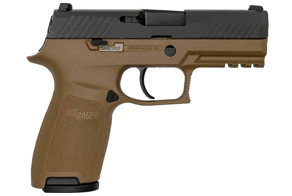 P320 Copperhead Carry 9mm Pistol with Black/FDE Two-Tone Finish