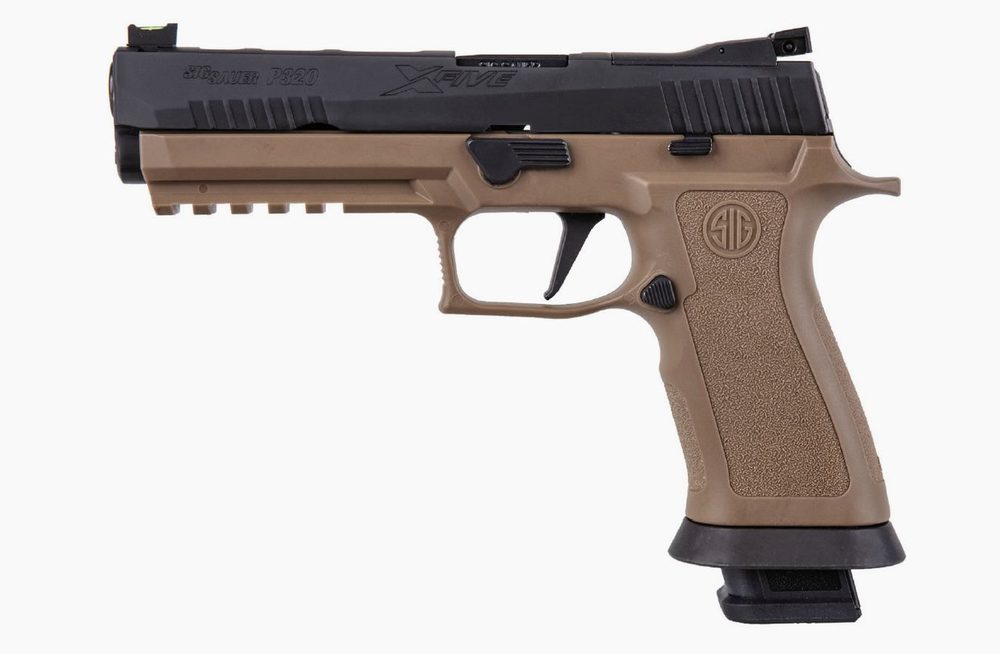 P320 X-Five 9mm Pistol with Reverse Two-Tone Coyote Finish