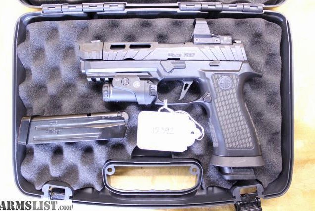 P320 XCompact Spectre 9mm Custom Works Pistol with XRAY3 Day/Night Sights