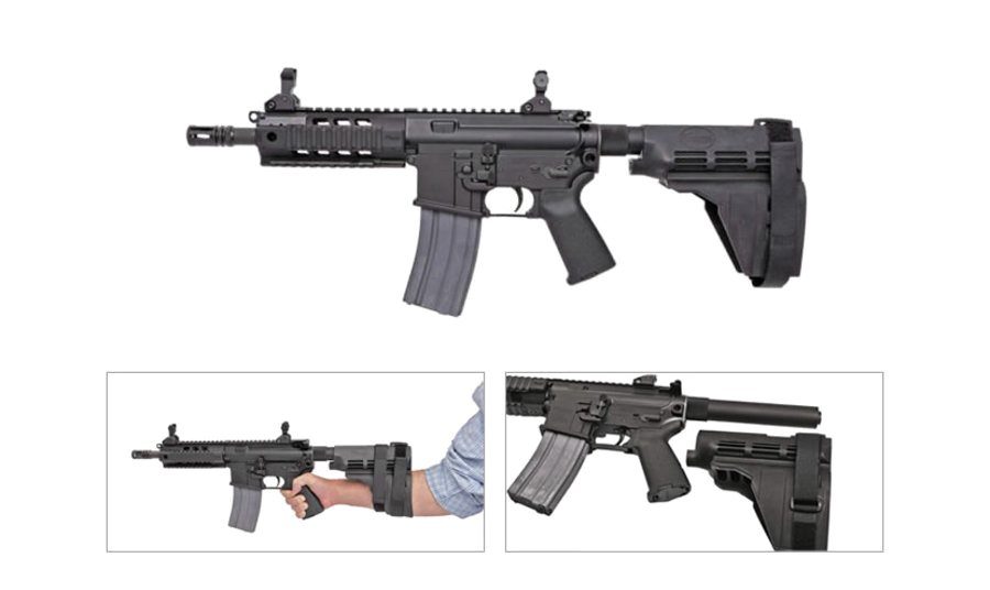 P516 5.56mm 7.5-inch Centerfiire Pistol with SB15 Stabilizing Brace