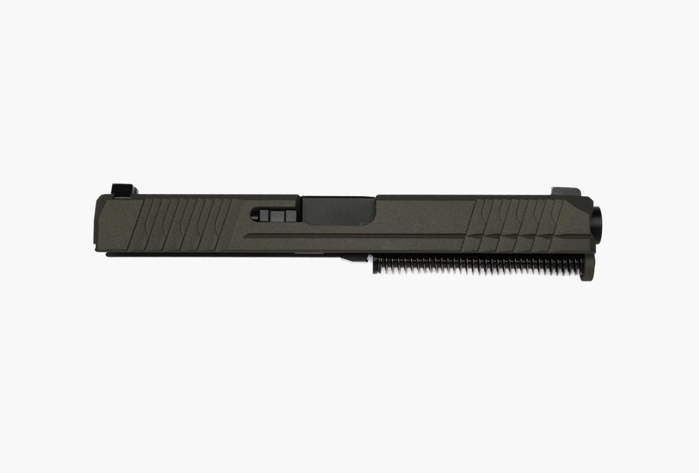 P80 Full Size Slide Assembly PF940V2 PFS9 OD Green