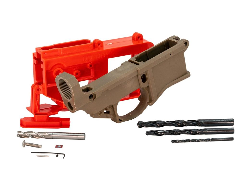 P80 G150 AR-15 Receiver Kit Flat Dark Earth
