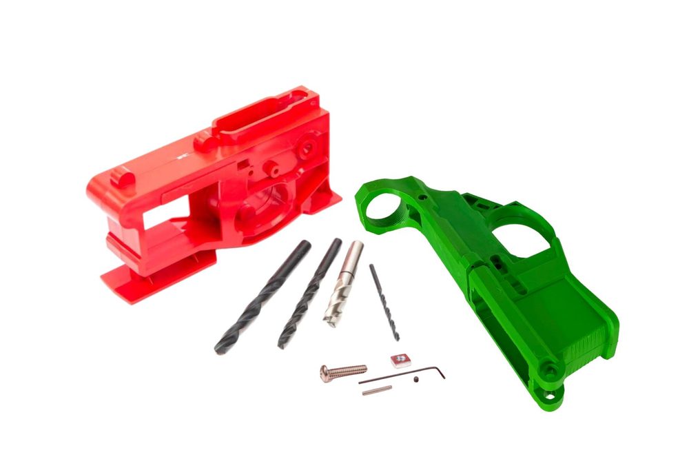 P80 G150 AR-15 80% Lower Receiver Kit in Zombie Green - Unfinished Firearm Build