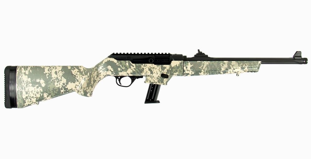 PC Carbine 9mm with Synthetic Digital Camo Stock and Threaded Barrel