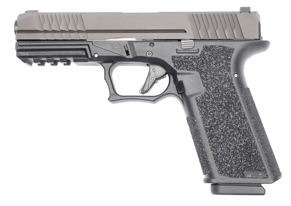 Polymer80 PFS9 Full Size 9mm 4.49" 17rd Black Aggressive Textured Black Polymer Grip