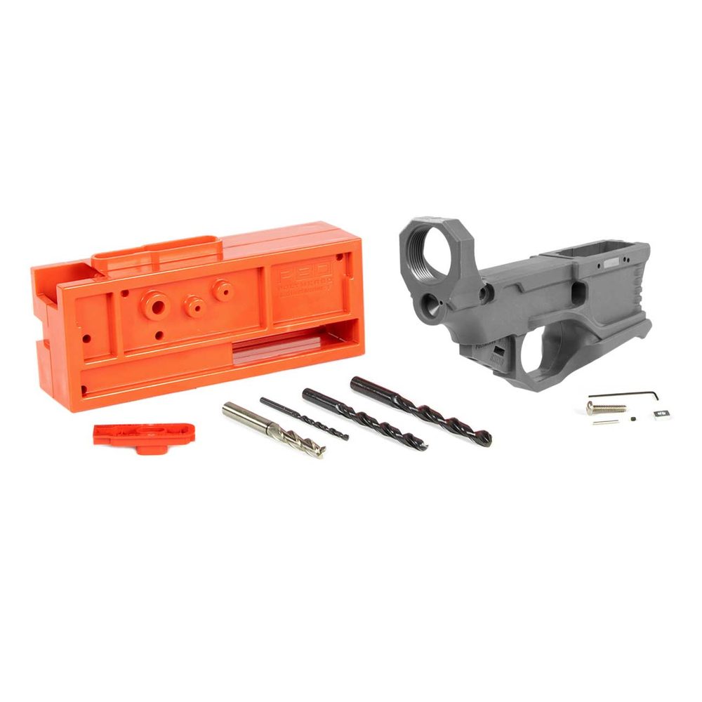Polymer80 RL556V3 RHINO 80% AR-15 Lower Receiver and Jig Kit Bundle