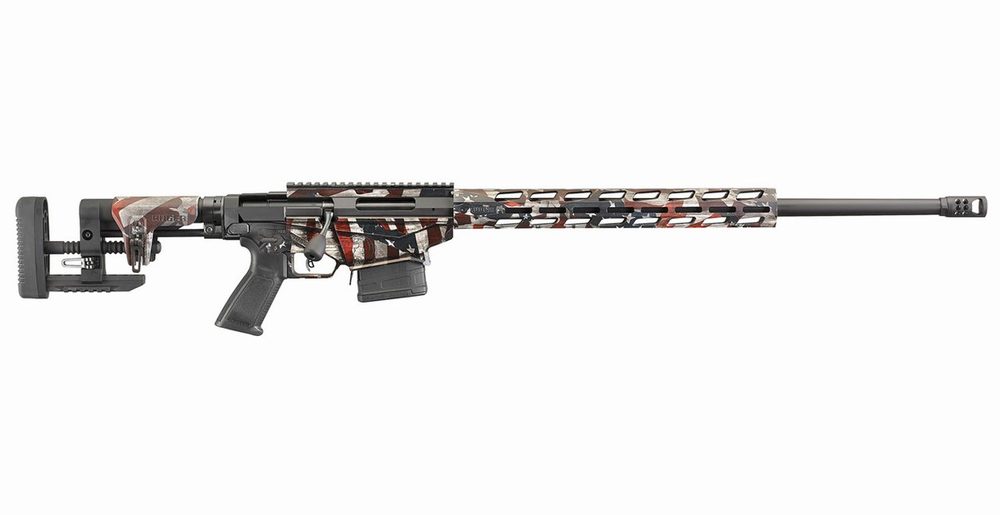 Precision Rifle 6.5 Creedmoor Bolt-Action Rifle w/ Battle Worn American Flag