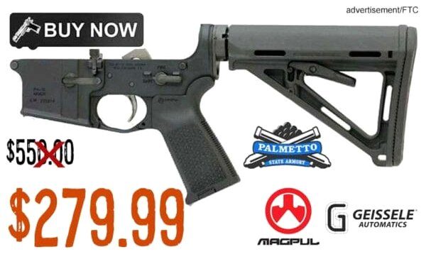PSA AR-15 Complete Stealth Lower with Magpul MOE