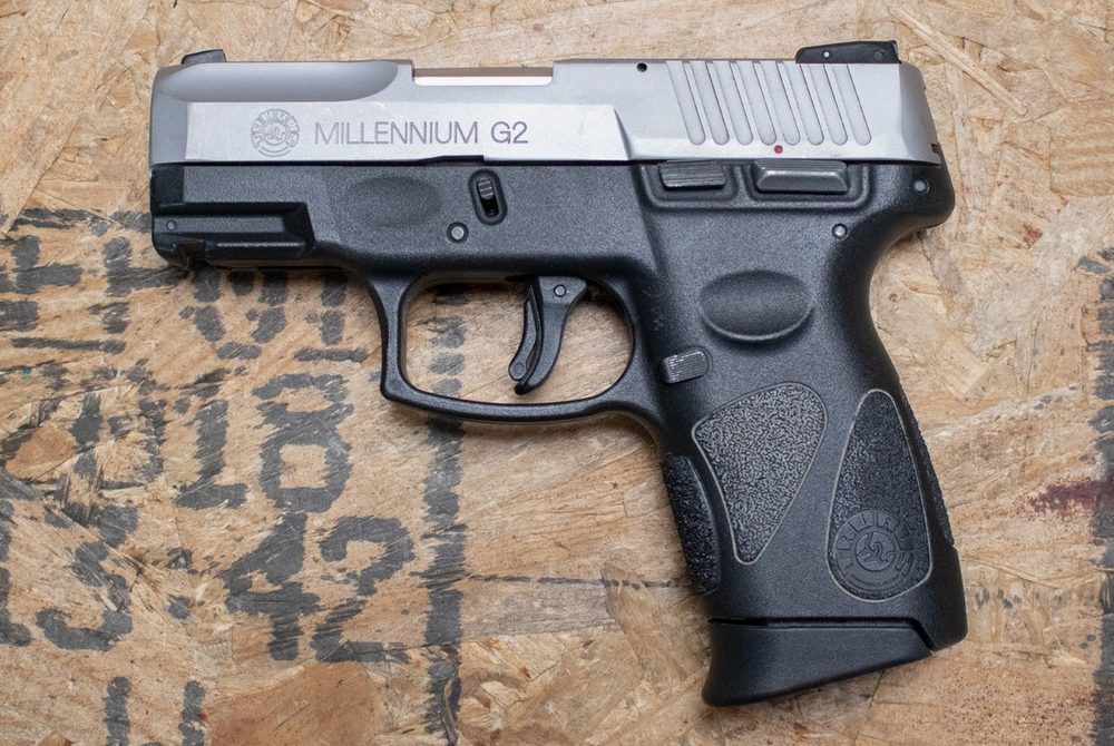 PT-111 Millennium G2 9mm Pistol with Stainless Slide and Gray Frame