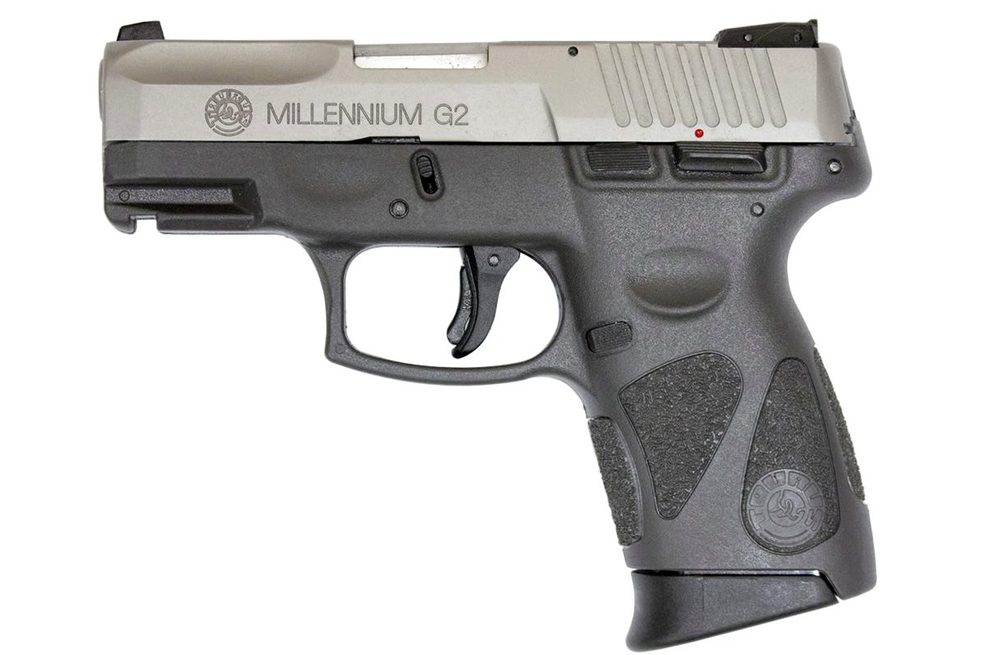 PT140 Millennium G2 40 S&W Pistol with Stainless Slide and Gray Frame