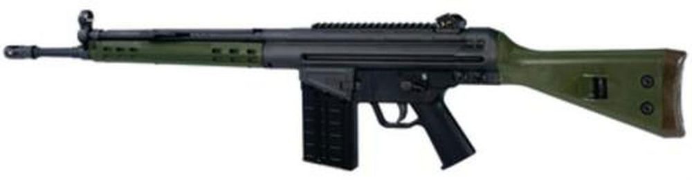 PTR Model 91 G.I. R .308 Win/7.62mm 18" Match Grade Barrel H&K Profile Tapered Barrel Classic H&K Fixed Polymer Stock Olive Drab Green 20rd
