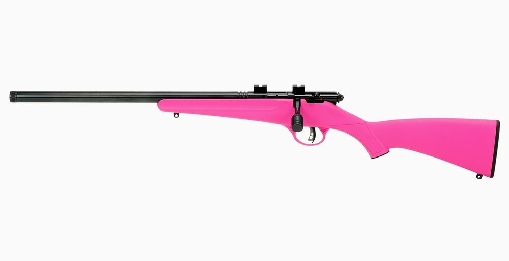 Rascal Youth 22 LR Bolt-Action Rifle with Pink Stock (Left Handed Model)