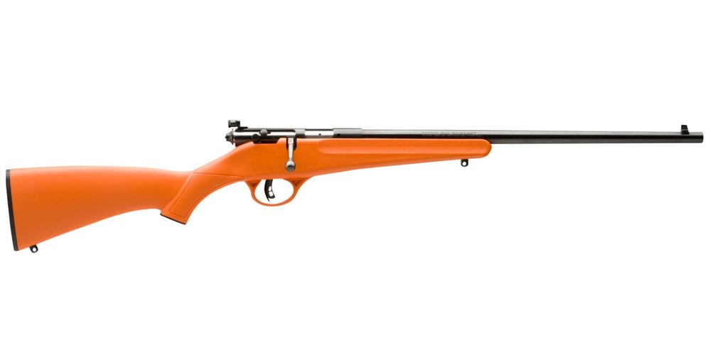 Rascal Youth 22LR Bolt Action Rimfire Rife with Orange Stock