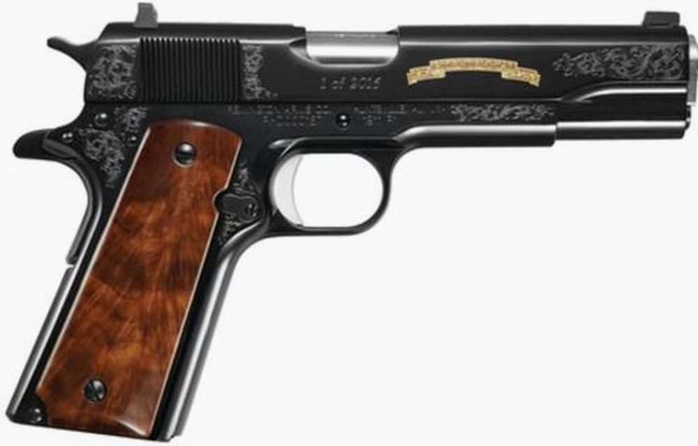 Remington 1911 R1 200th Year Anniversary Limited Edition 45 ACP 5" Barrel C-Grade Walnut Grips and Gold Inlay 7rd Mag