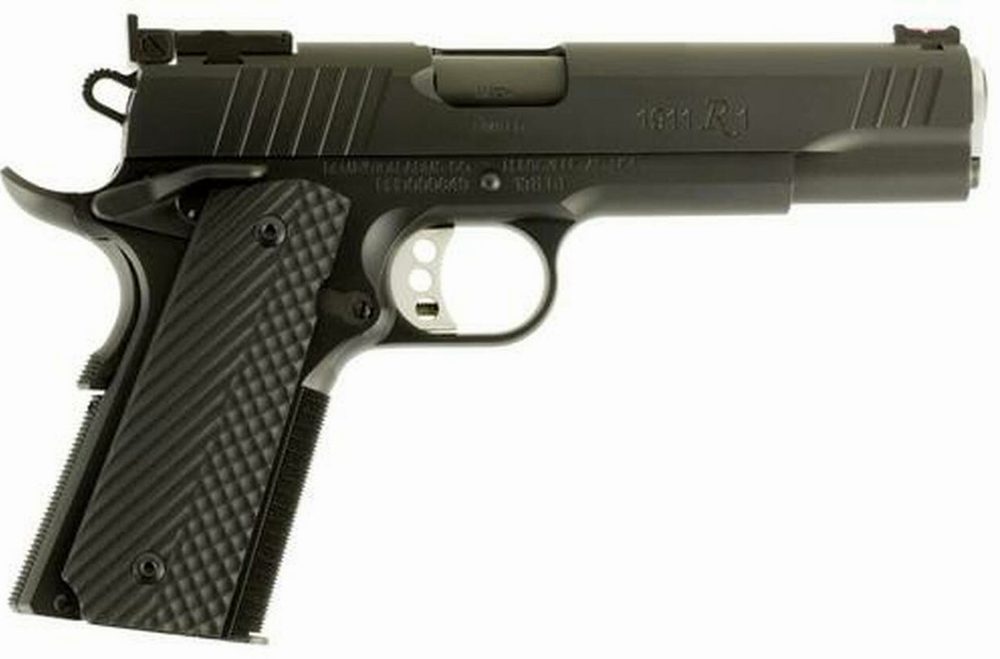 Remington 1911 R1 40 S&W, 5", Black G10 Grips, Black Stainless Steel, 9rd