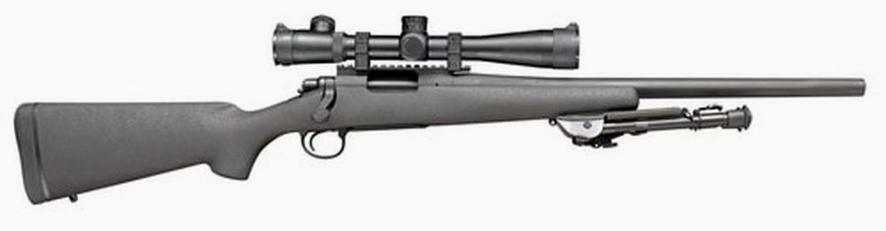 Remington 700P LTR 308 Win, 20" 5-R Barrel, H-S Precision Stock, Black, 4rd