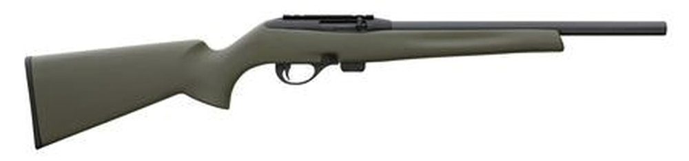 Remington Model 597 22LR 16.5 Inch Heavy Barrel With 5-R Rifling Blue Finish Od Green Synthetic Stock