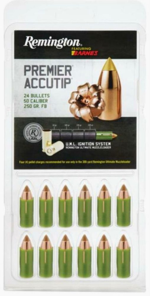 Remington Premier AccuTip .50 Caliber 250 Grain Sabot Bullet 24 Per Box