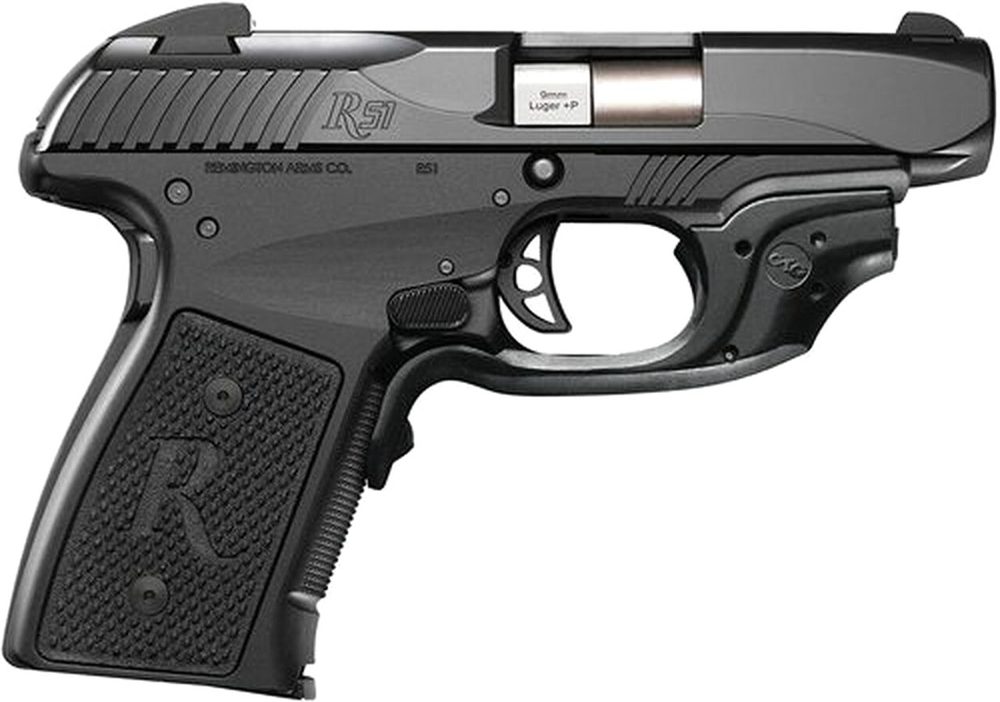 Remington R51CT, Crimson Laser Grip 9MM 3.4" Barrel Melonite Finish 7 Rd Mag