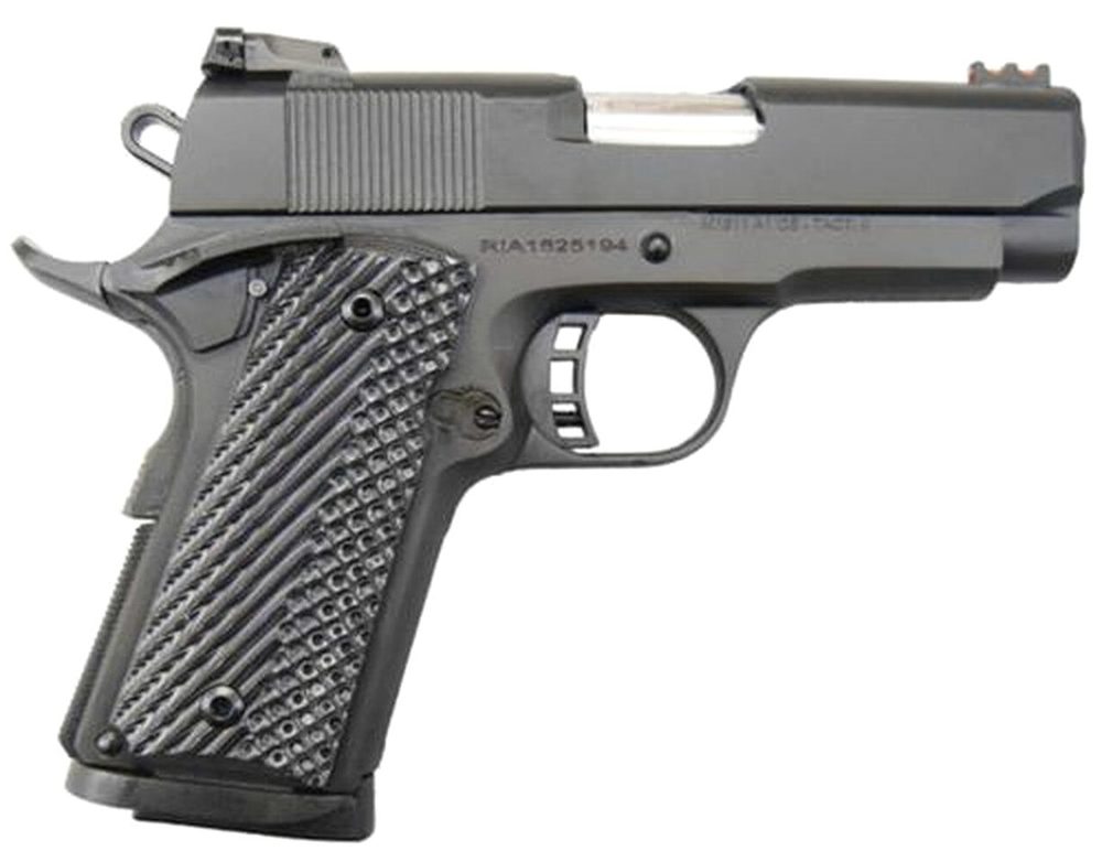 Rock Island Armory 1911 Tactical II Compact, 45 ACP, 3.5", 7rd, G10 Grips, Fiber Optic