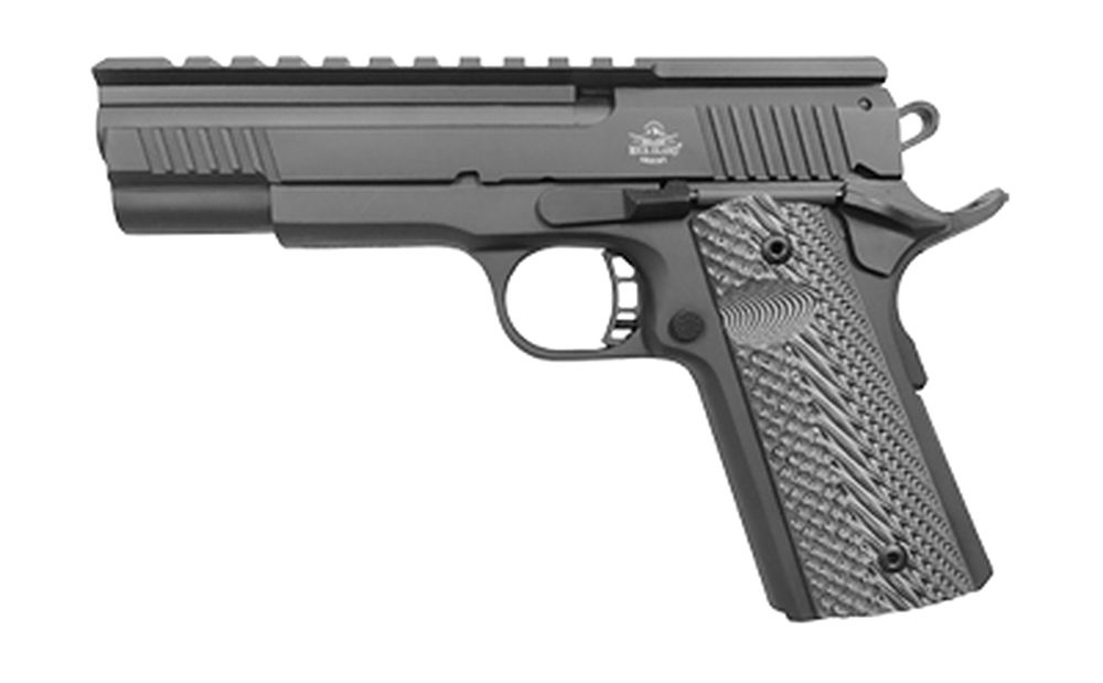 Rock Island XT 22 Magnum Pro-Match, Full Size, 22 WMR, 5" Barrel, Alloy Frame, Black Parkerized Finish, G10 Grips, Tactical Rail Optic Mount, 14Rd Mag