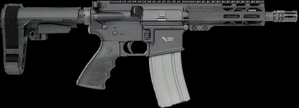 Rock River Arms LAR-15 A4 AR-15 Pistol 223/5.56 NATO 7" Black Hogue Rubber SBA3 Tactical Arm Brace