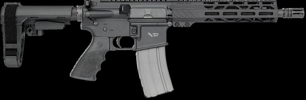 Rock River Arms LAR-15 A4 Pistol 223 Rem,5.56 NATO 10.5" Barrel Black Hogue Rubber SB Tactical Arm Brace