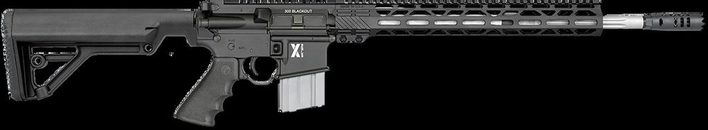 Rock River Arms LAR-300 X-1 Rifle, 300 Blackout AR-15 18" Barrel Black, Operator A2 Stock, 30 Round Mag