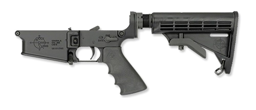 Rock River Arms LAR-8 Complete Lower, 2-Stage Trigger, Tactical CAR Stock, Black